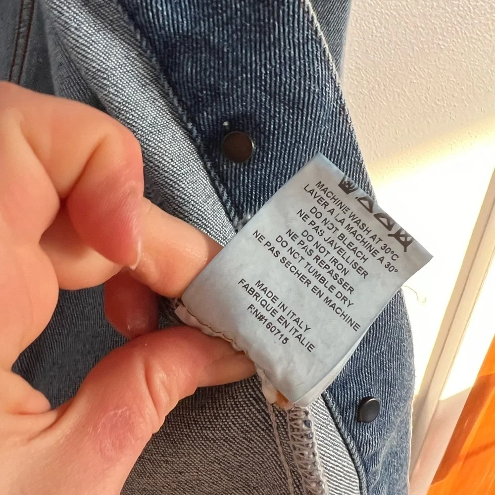 Retrofete Puffed Sleeve Denim Jacket, size XL
